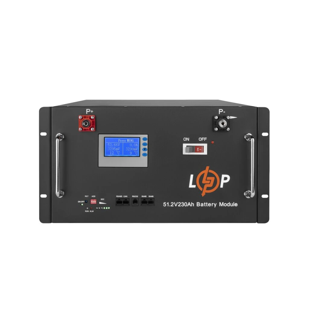 Аккумуляторная батарея LogicPower 48V 230 AH (11776Wh) с LCD RM (Smart BMS 200A) LiFePO4 (UA)