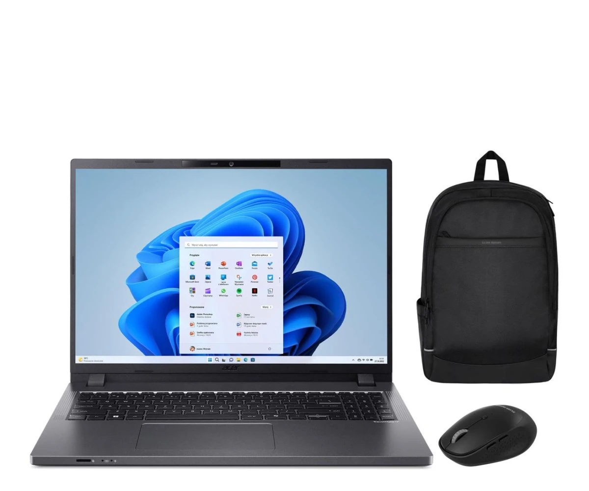 Ноутбук Acer TravelMate P2 16 Ryzen 7 PRO 7735U/16GB/512/Win11 Zestaw (TMP216-41 || NX.B81EP.002)