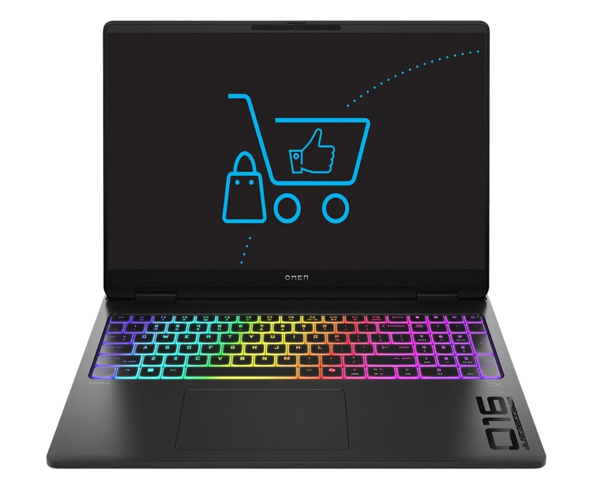 Ноутбук HP OMEN 16 Ryzen AI 9 HX 375/64GB/1TB+1TB RTX5080 240Hz (16-ak0011nw (CX6D8EA))