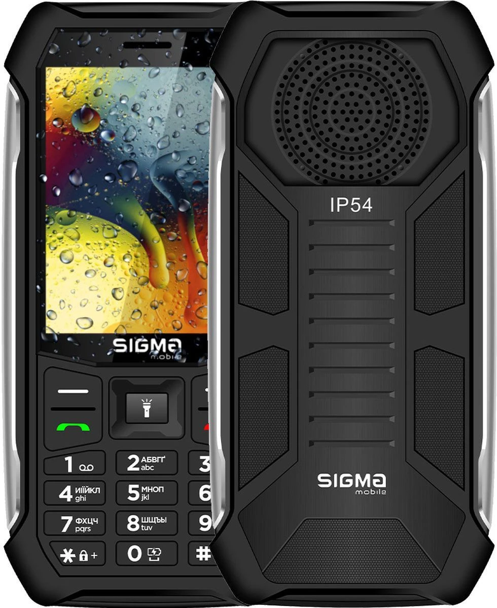 Мобильный телефон Sigma mobile X-style 323 RAIN Black (4827798885710) (UA)