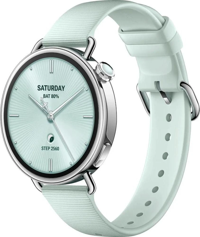 Смарт-часы Xiaomi Watch S4 41mm Fluororubber Strap Mint Green (BHR080CGL)