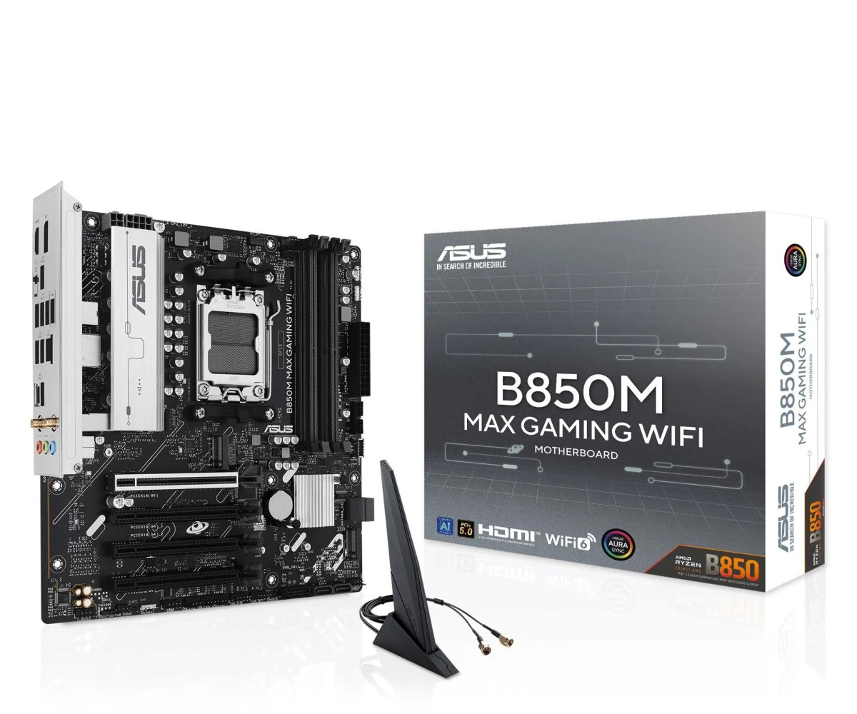 Материнська плата ASUS B850M MAX GAMING WIFI EU