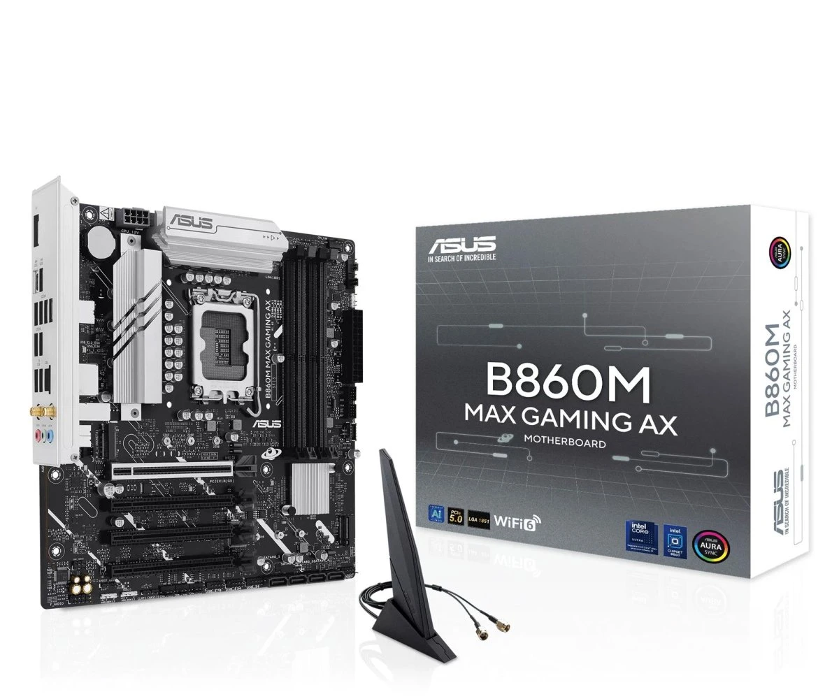 Материнська плата ASUS B860M MAX GAMING AX (90MB1JZ0-M0EAY0) EU