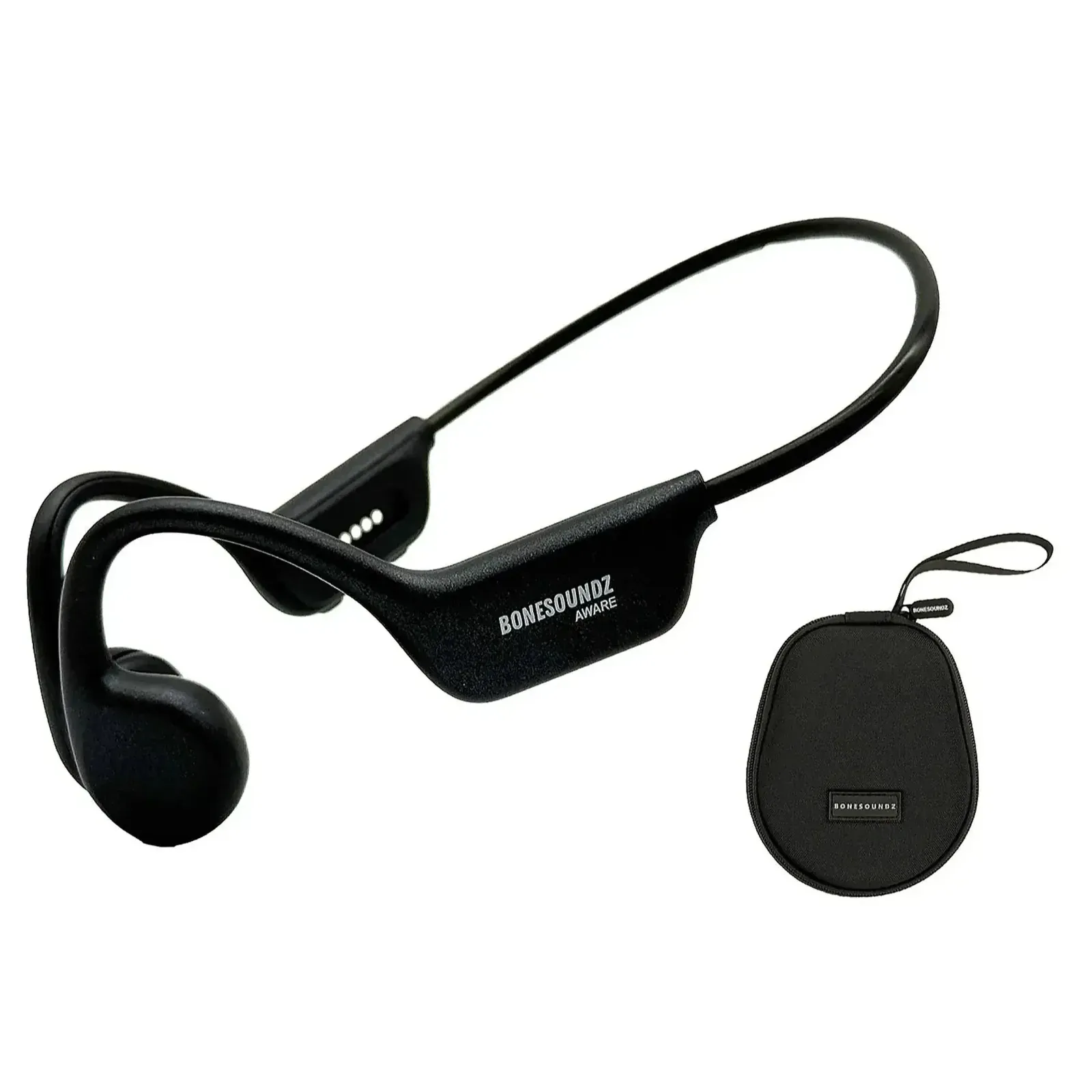 Bonesoundz AWARE Bone Conduction with IPX8 Aware w/Led Light Black