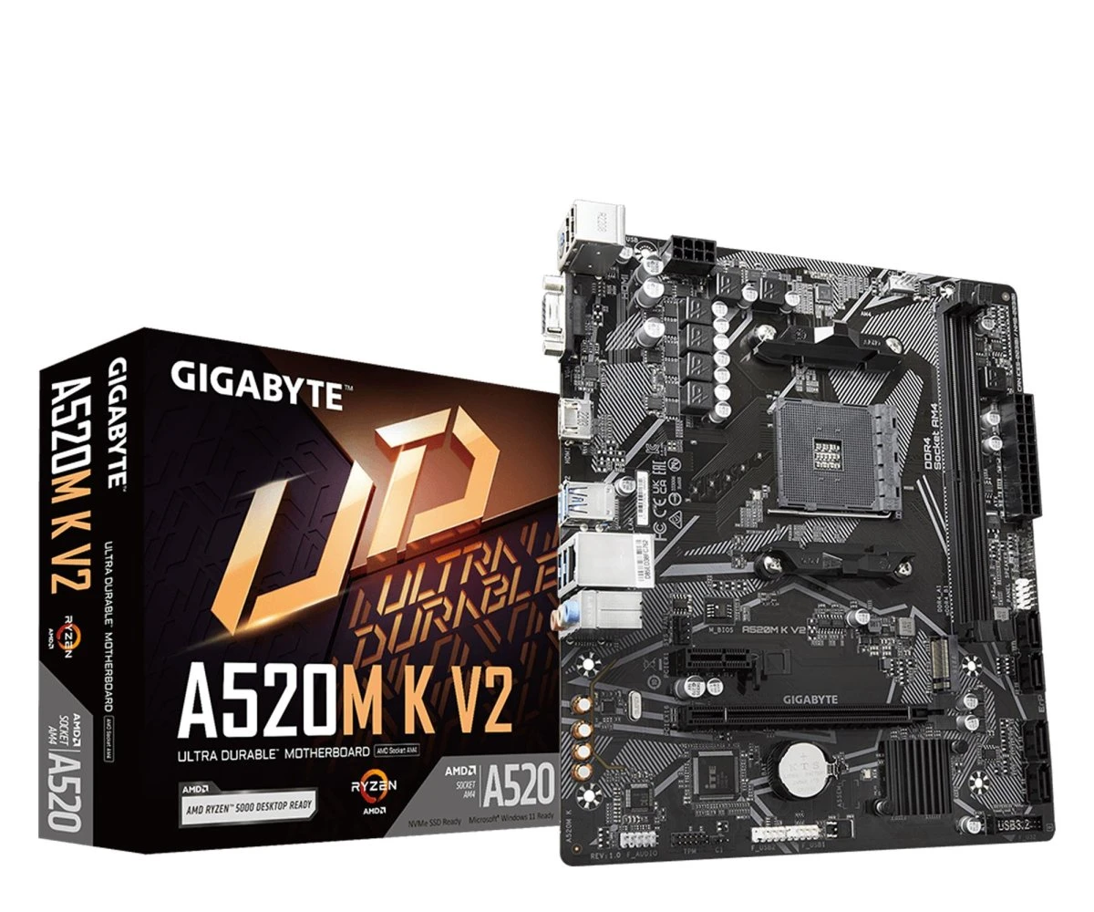 Материнская плата Gigabyte A520M K V2 EU