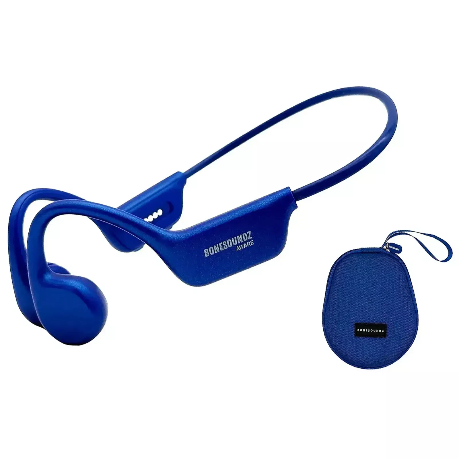 Bonesoundz AWARE Bone Conduction with IPX8 Aware w/Led Light Blue
