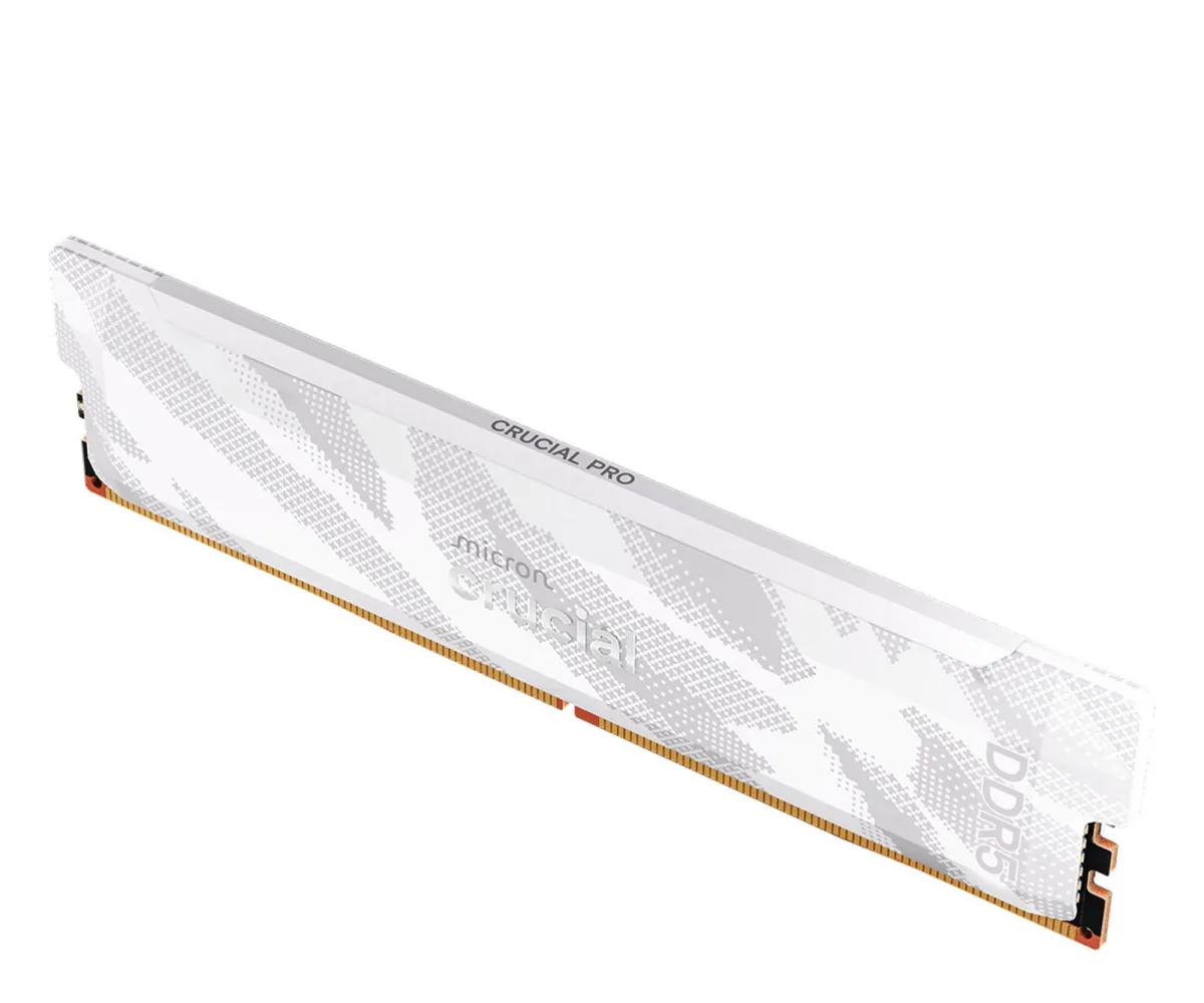 Оперативная память Crucial 16GB (1x16GB) 6400 CL32 Pro OC Gaming  White (CP16G64C32U5W) EU