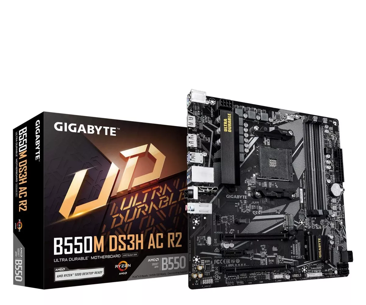 Материнская плата Gigabyte B550M DS3H AC R2 EU