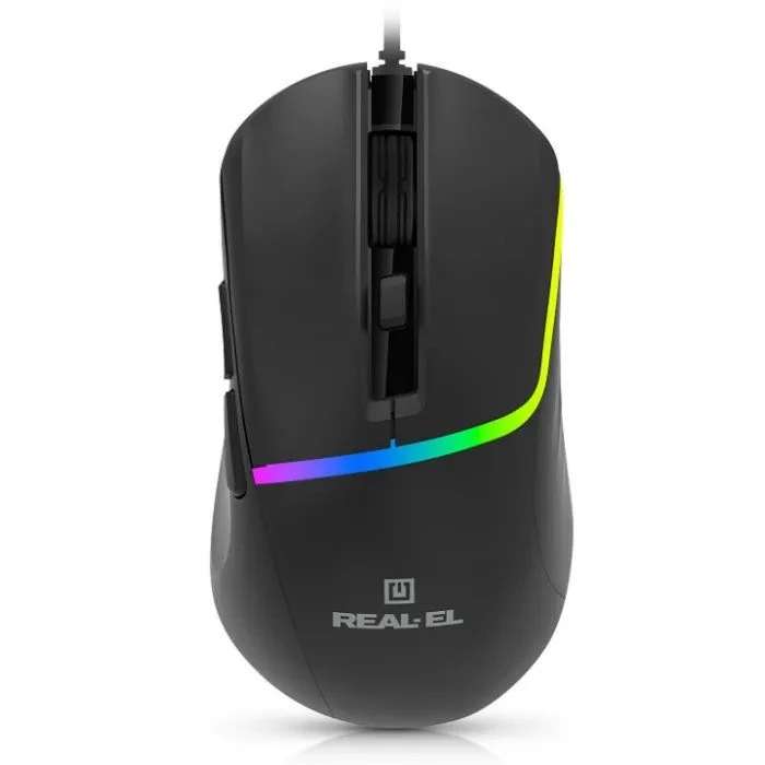 Мышь а REAL-EL RM-530 USB Black (EL123200053) (UA)