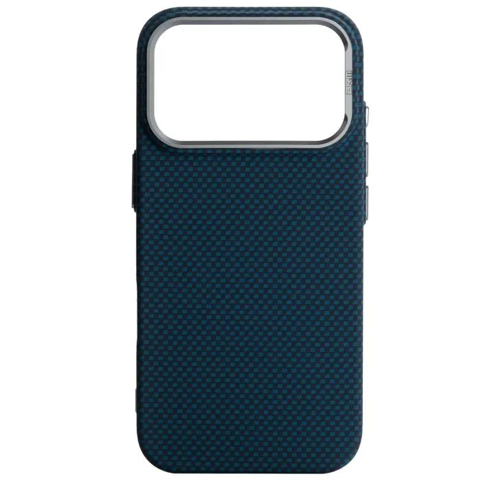 Чохол для мобільного телефону Armorstandart LikeCarbon2 MagCase Apple iPhone 17 Pro Kevlar Dark Blue (ARM88554) (UA)