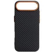 Чохол для мобільного телефону Armorstandart LikeCarbon2 SE MagCase Apple iPhone 17 Air Black Orange (ARM89155) (UA)
