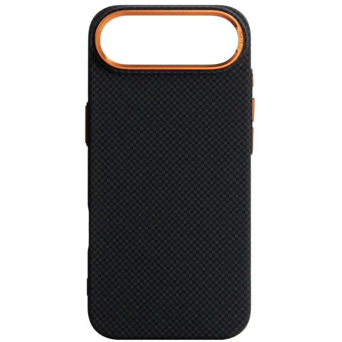 Чохол для мобільного телефону Armorstandart LikeCarbon2 SE MagCase Apple iPhone 17 Air Kevlar Black Orange (ARM89166) (UA)