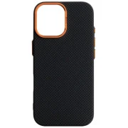 Чохол для мобільного телефону Armorstandart LikeCarbon2 SE MagCase Apple iPhone 17 Kevlar Black Orange (ARM89163) (UA)