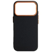 Чохол для мобільного телефону Armorstandart LikeCarbon2 SE MagCase Apple iPhone 17 Pro Kevlar Black Orange (ARM89164) (UA)