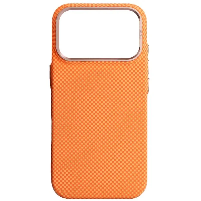 Чехол для мобильного телефона Armorstandart LikeCarbon2 SE MagCase Apple iPhone 17 Pro Kevlar Orange Rose Gold (ARM89168) (UA)
