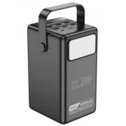 HOCO 100000mAh Endure 22.5W PD, QC, LED Lamp, Black (DB03 / 714721) (UA)