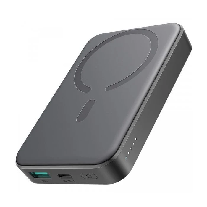 Мобільна батарея JOYROOM Magnetic Wireless 10000mAh 20W PD, QC, USB-C In/Out Black (JR-W020 / 6941237118455) (UA)