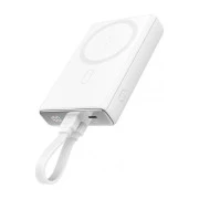 JOYROOM Magnetic Wireless 10000mAh 20W QC, USB-C In/Out White (JR-PBM01 / 6941237112545) (UA)