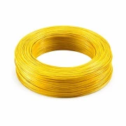 Кабель силовий MYSUN гнучкий, мідний, бухта 610м YELLOW (24AWG-YL) (UA)