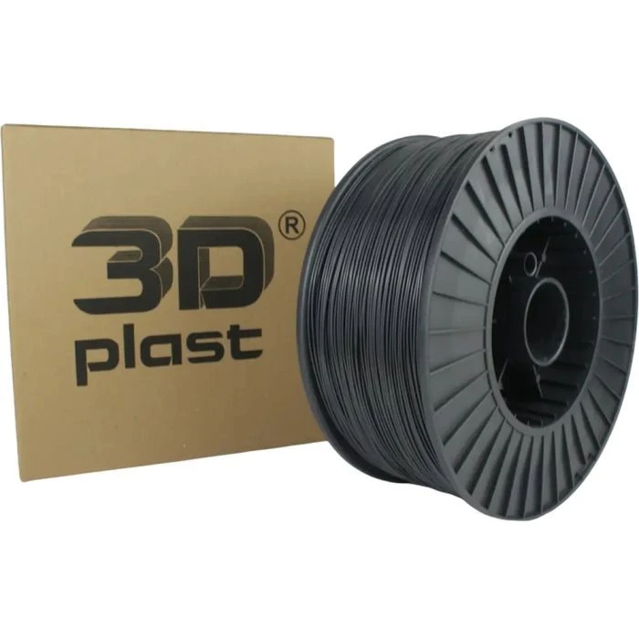 Пластик для 3D-принтера 3Dplast PLA 1.75мм, 3кг, gray - graphit (3DPLA1753GRGF) (UA)