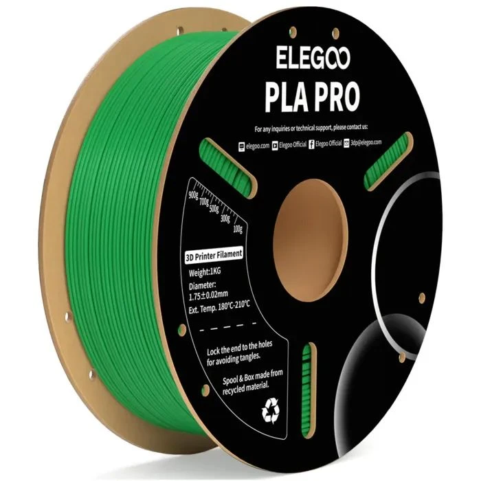 Пластик для 3D-принтера ELEGOO PLA PRO 1кг, 1.75мм, green (50.203.0193) (UA)