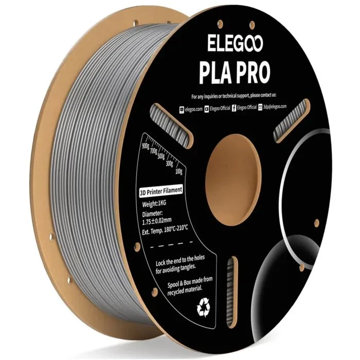 Пластик для 3D-принтера ELEGOO PLA PRO 1кг, 1.75мм, silver (50.203.0197) (UA)