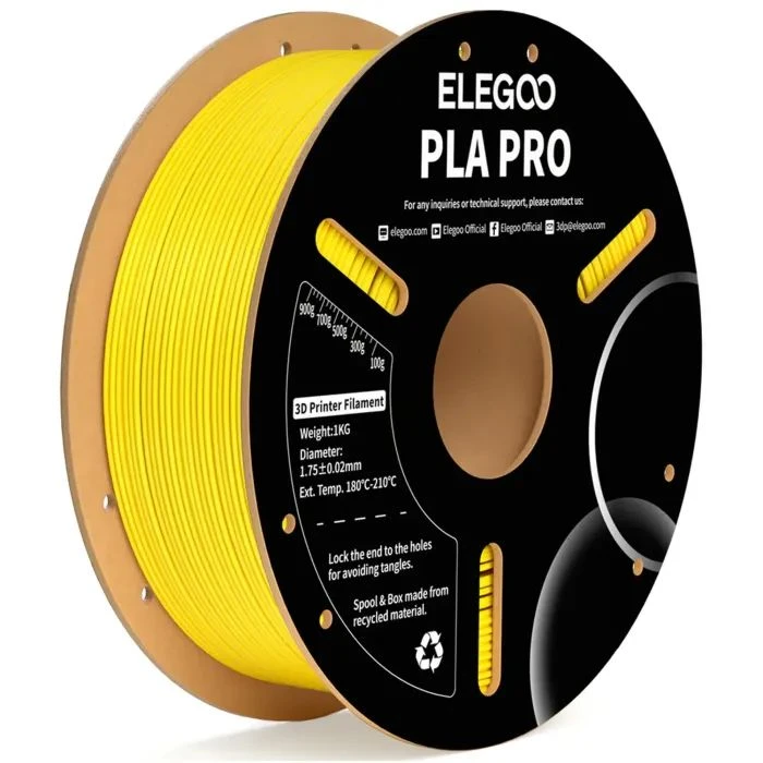 Пластик для 3D-принтера ELEGOO PLA PRO 1кг, 1.75мм, yellow (50.203.0194) (UA)