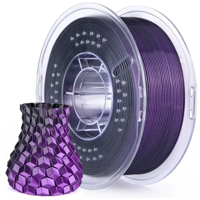 Пластик для 3D-принтера ELEGOO PLA Silk 1кг, 1.75мм, black purple (50.203.0466) (UA)
