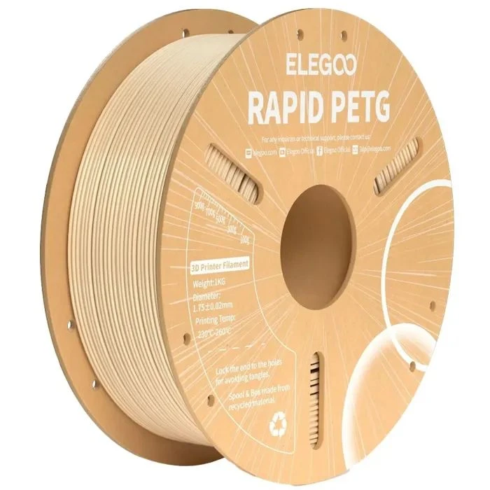 Пластик для 3D-принтера ELEGOO Rapid PETG 1кг, 1.75мм, beige (50.203.0311) (UA)