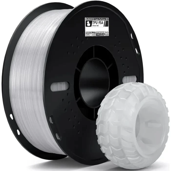 Пластик для 3D-принтера ELEGOO TPU 1.75мм, 1кг, transparent (50.203.0569) (UA)