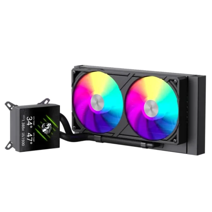 Система жидкостного охлаждения Gamemax GLACIER 240 LCD BK (UA)