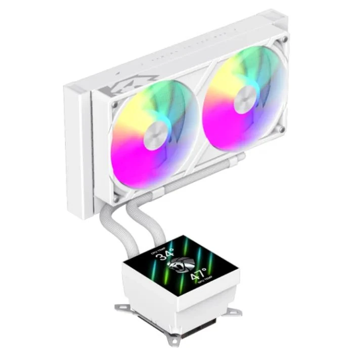 Система жидкостного охлаждения Gamemax GLACIER 240 LCD WH (UA)