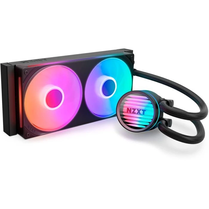 Система рідинного охолодження NZXT Kraken Core 240 Black with RGB fans Single Fra (RL-KR24C-B1) (UA)