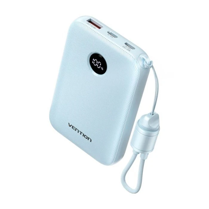 Мобильная батарея VENTION 10000mAh 22,5W Fast Charging, USB-A, 2xUSB-C Blue (FKAL0-C) (UA)