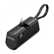 VENTION 4800mAh 22,5W PD, USB-C In/Out, LED display, with built-in Lightning cable Black (FHRB0) (UA)
