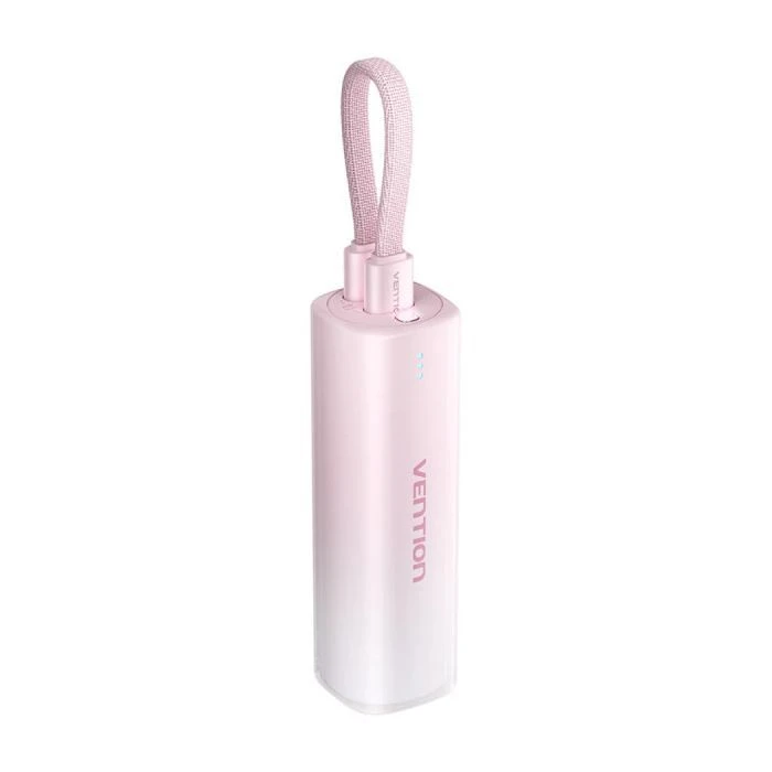 Мобильная батарея VENTION 5000mAh 20W PD, USB-C In/Out, Lightning In/Out, with cable, Gradient Red (FHWR0) (UA)