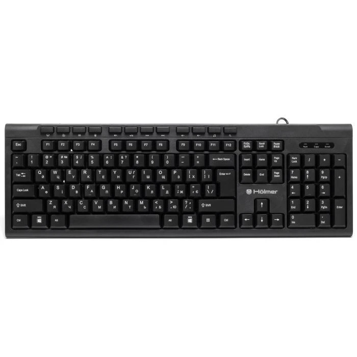 Клавіатура а Holmer K-01OF USB UA Black (K-01OF) (UA)