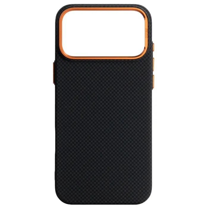 Чохол для мобільного телефону Armorstandart LikeCarbon2 SE MagCase Apple iPhone 17 Pro Max Kevlar Black Orange (ARM89165) (UA)