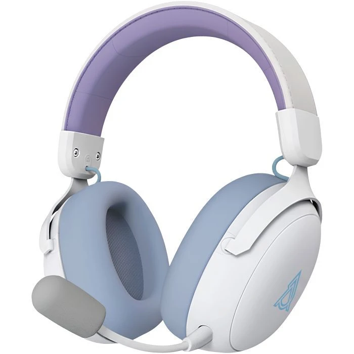 Наушники Ajazz AHM08 MAX 3-Mode White/Purple (AHM08-MAX-PWB) (UA)