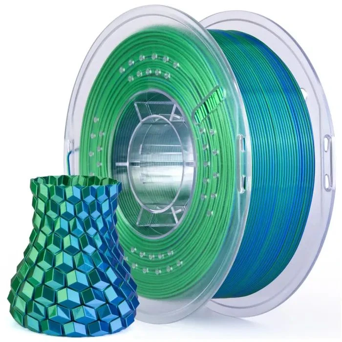 Пластик для 3D-принтера ELEGOO PLA Silk 1кг, 1.75мм, blue green (50.203.0467) (UA)