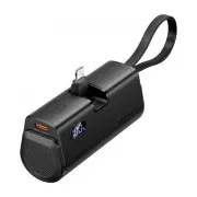 VENTION 4800mAh 22,5W PD, USB-C In/Out, LED display, with built-in Lightning cable Black (FHRB0) (UA)