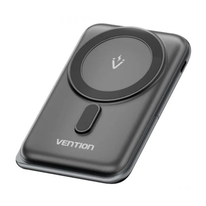 Мобільна батарея VENTION Magnetic Wireless 10000mAh 20W PD USB-C In/Out, QI-15W Black (FHNB0) (UA)