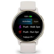 Смарт-часы Garmin Vivoactive 5 Cream Gold Aluminum Bezel with Ivory Case and Silicone Band (010-02862-5B) (UA)