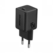 Мережевий зарядний пристрій SENTEO Z-18 USB-C 3A GaN PD 45W Black
