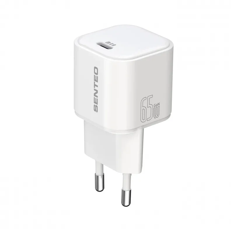 Мережевий зарядний пристрій SENTEO Z-20 USB-C 3A GaN PD 65W White