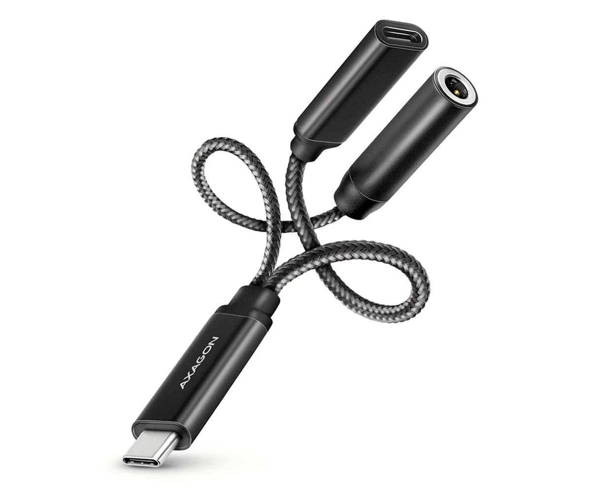 Звуковая карта Axagon ADA-HCPD, USB-C - 3.5mm jack - Hi-Res DAC, 384kHz/32bit (ADA-HCPD) EU