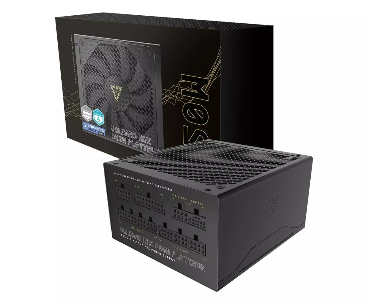 Блок питания MODECOM Volcano Hex 850W Platinum ATX 3.1 (ZAS-MC-HEX-0850-PLAT) EU