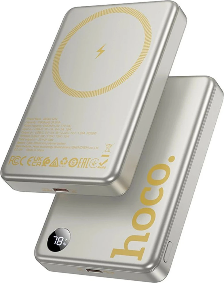 Hoco Q34 Clever 10000mAh Titanium Gold купити у Львові. Доступна ціна в ...