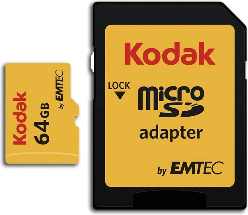 Карта памяти Kodak 64 GB microSDXC Premium (EKMSDM64GXC10K)