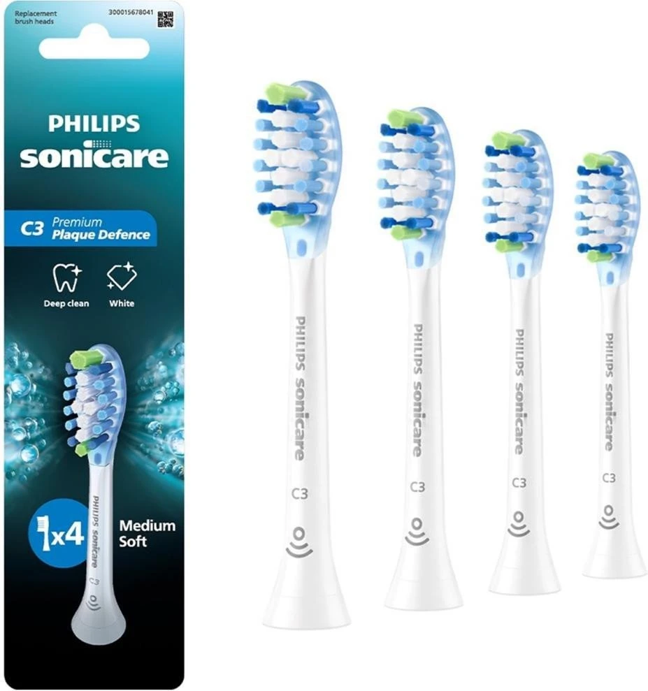 Насадка для электрической зубной щетки Philips Sonicare C3 Premium Plaque Defence White HX9044/87
